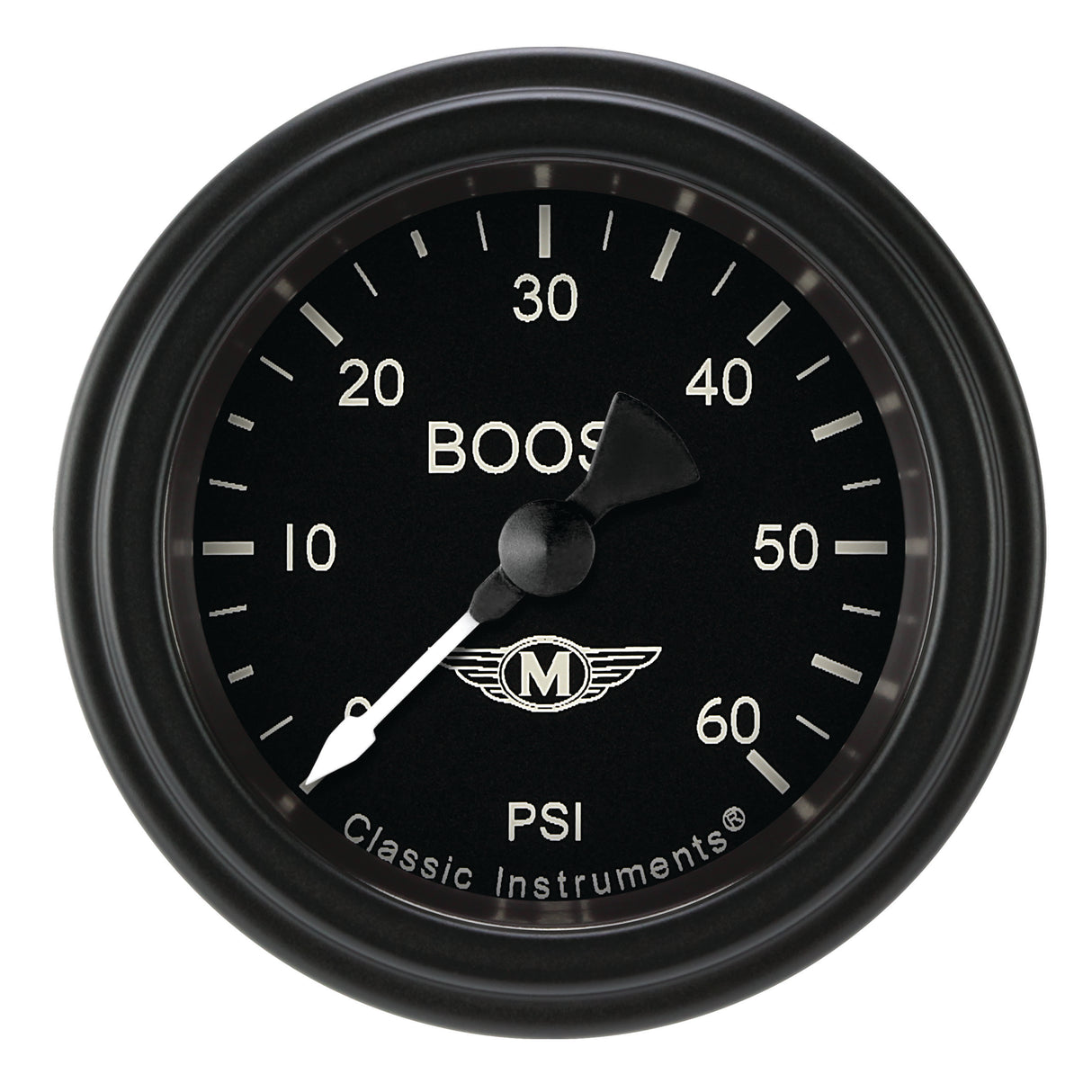 Classic Instruments Moal Bomber 2-1/8" Boost Gauge (60 PSI) - MA143BLF