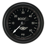 Classic Instruments Moal Bomber 2-1/8" Boost Gauge (60 PSI) - MA143BLF