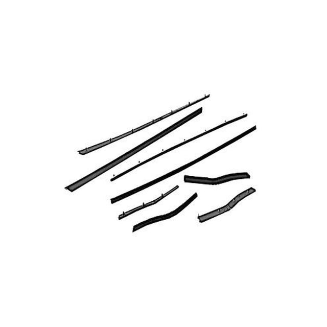 Scott Drake 1965-66 Mustang Economy Window Channel Strip Set-Coupe & Convertible - C5ZZ-6521458-9E