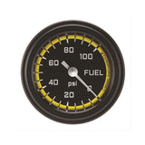 Classic Instruments Autocross Yellow 2-1/8" Fuel Pressure Gauge (100 PSI) - AX146YBLF
