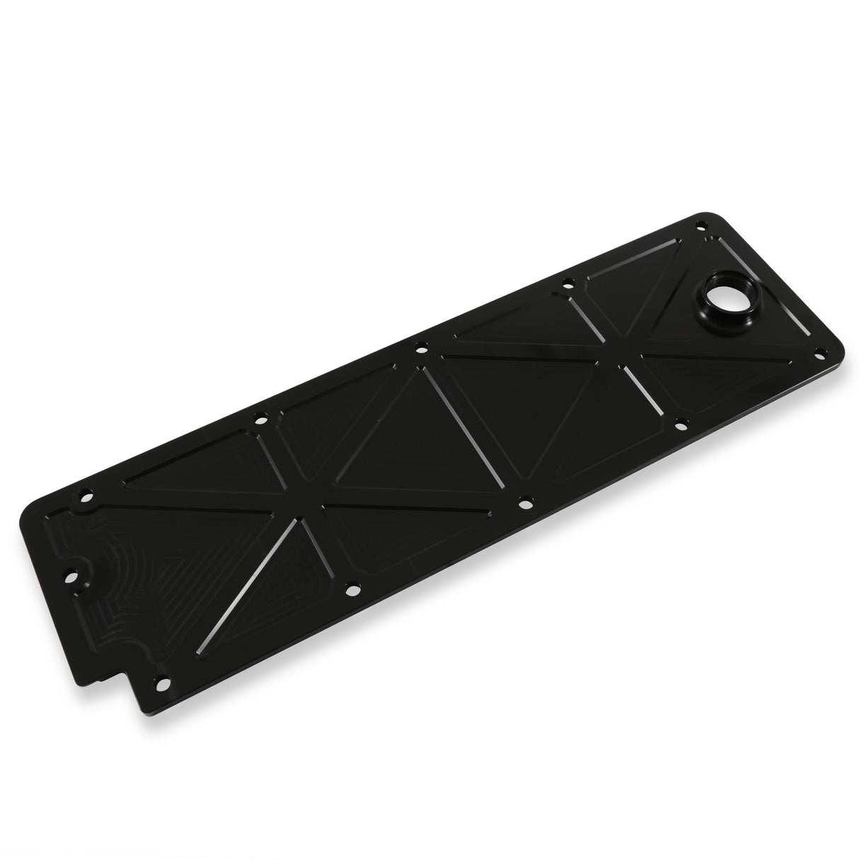 Holley 241-362 LS Valley Cover with Oil Fill - Black Billet