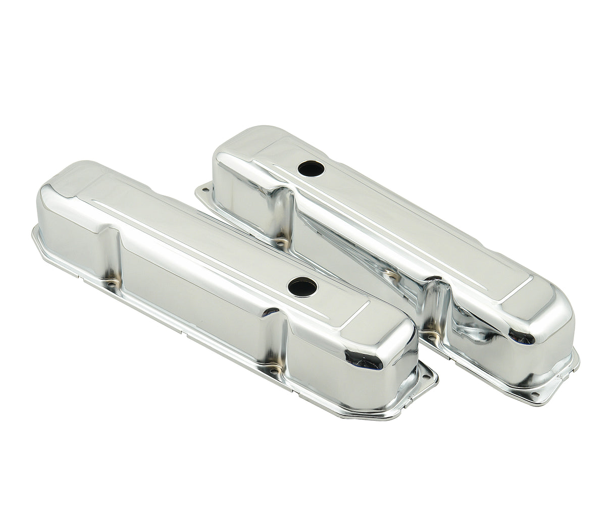 Mr Gasket Chrome Valve Covers - 9807