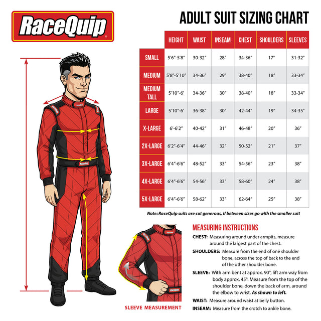 Racequip One Piece Single Layer Fire Suit - 130922RQP