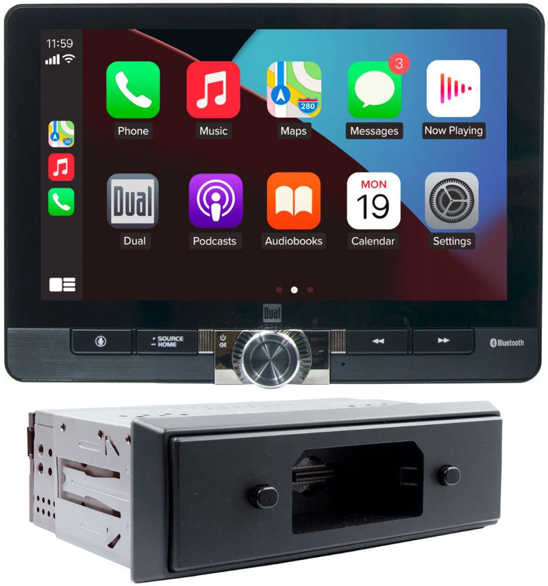 AutoMeter 8" DashPlay Connected Car Experience Audio System, Single DIN Wireless Android Auto and Apple Car Play (AU9125) AU9125