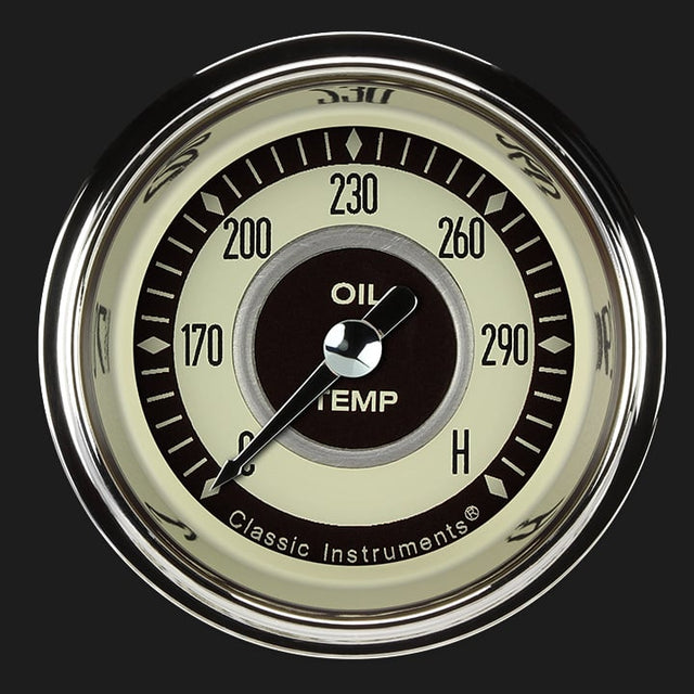 Classic Instruments Nostalgia VT 2 1/8" Oil Temperature Gauge - NT128SHC