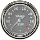 Classic Instruments Silver Gray 2-5/8" Transmission Temperature Gauge - SG327SLF