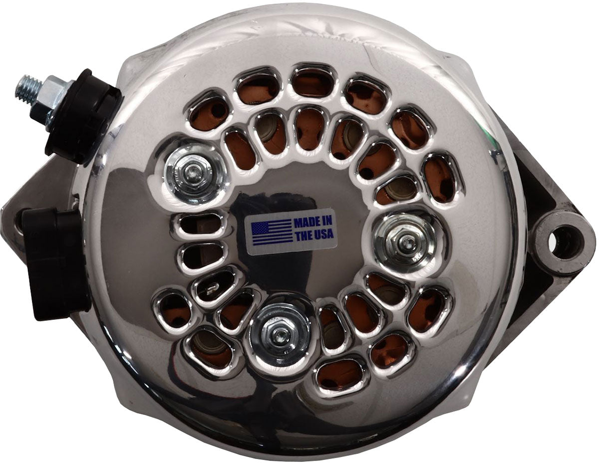Mechman S Series 170 Amp Racing Alternator, Polished Finish - MM7127170P