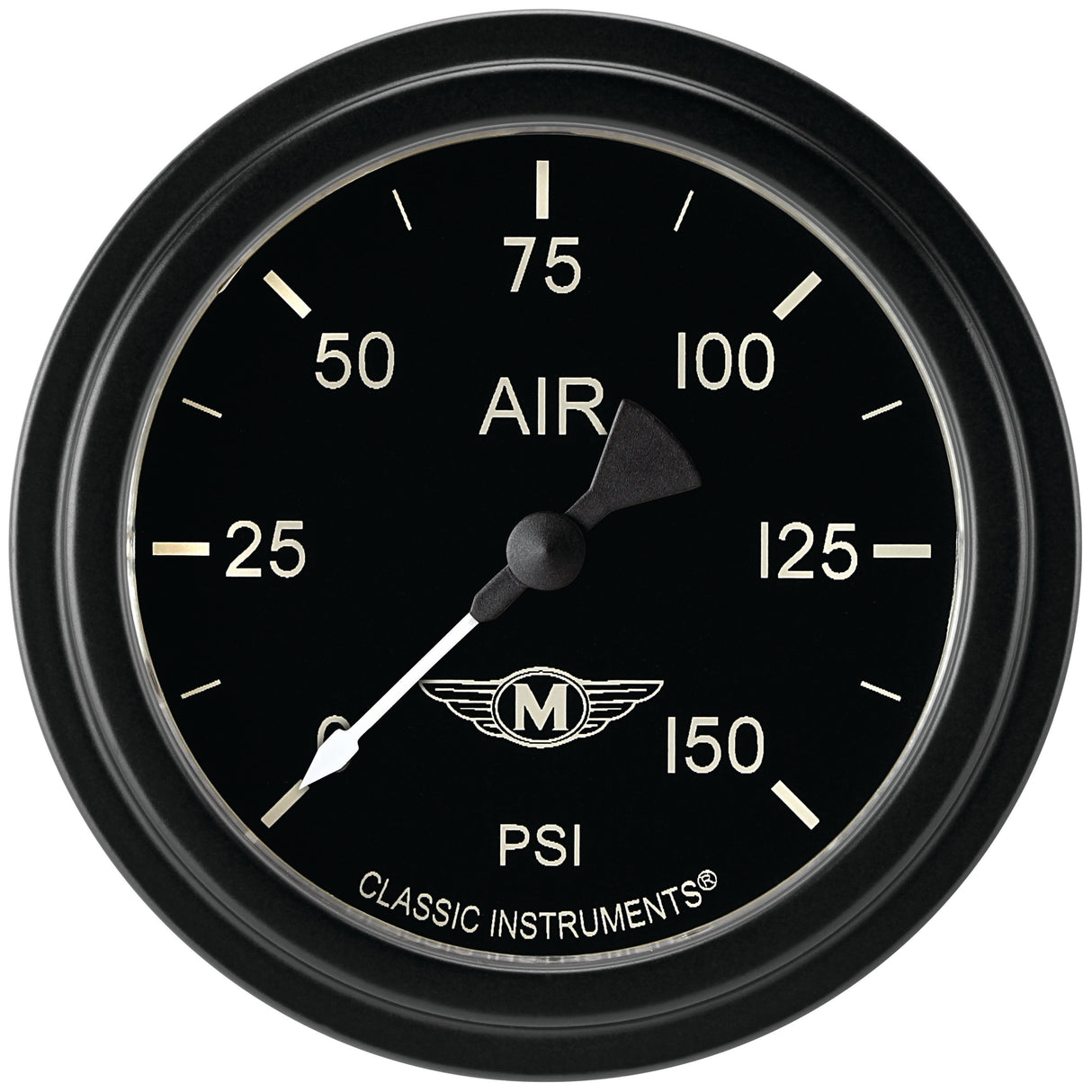 Classic Instruments Moal Bomber 2-5/8" Air Pressure Gauge - MA318BLF