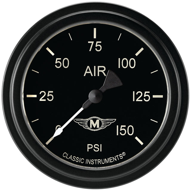 Classic Instruments Moal Bomber 2-5/8" Air Pressure Gauge - MA318BLF