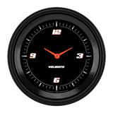 Classic Instruments Velocity Black 3 3/8" Clock - VS93BBLF