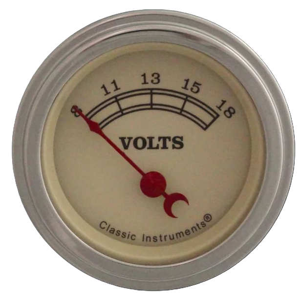 Classic Instruments Vintage 2-1/8" Volt Gauge - VT30SLC