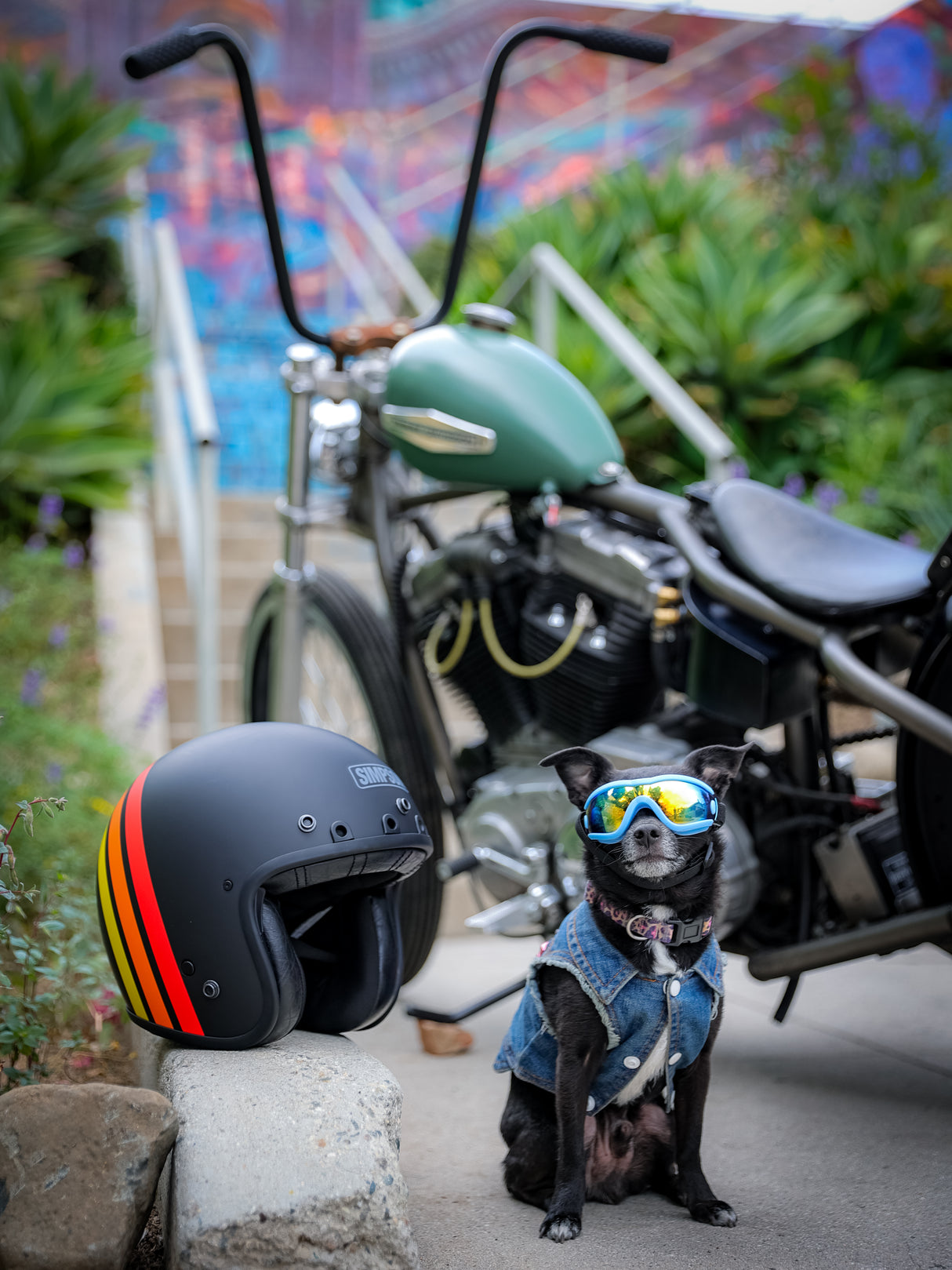 Simpson Motorcycle CHOPPER HELMET US ELWOOD LARGE - CHOPEWLG