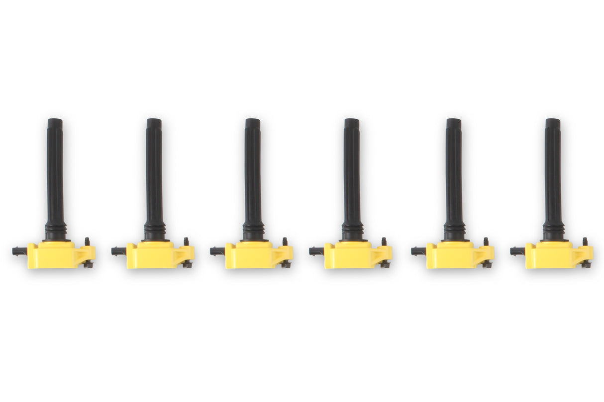ACCEL Ignition Coil - SuperCoil - 2011-2016 Mopar -3.6L V6 - Yellow - 6-Pack - 140648-6
