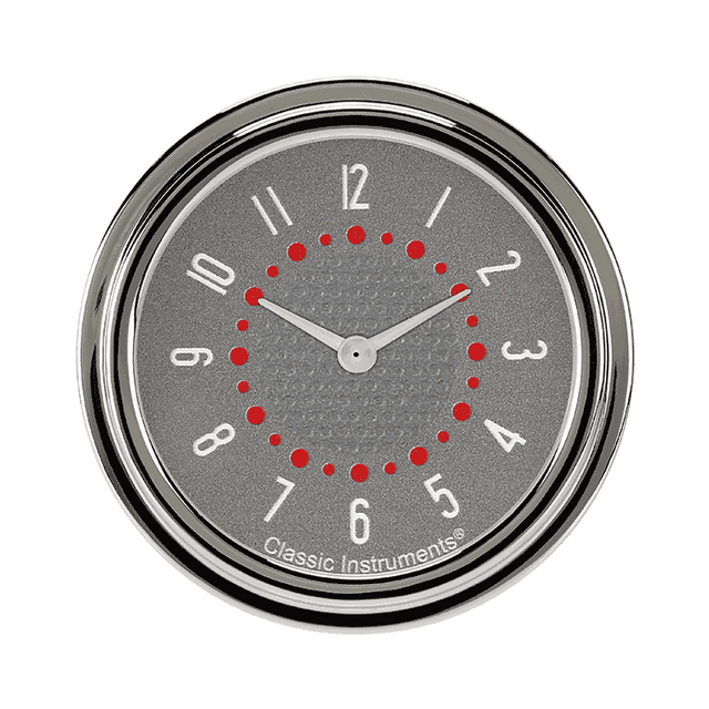 Classic Instruments Bel Era III Matching Gray 2 5/8" Clock - BET92G