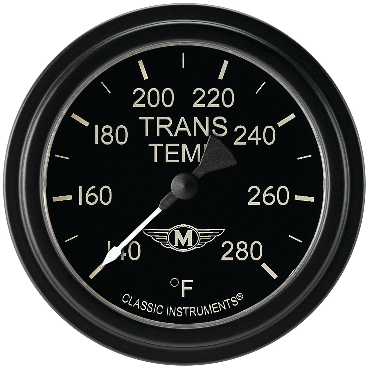 Classic Instruments Moal Bomber 2-5/8" Transmission Temperature Gauge - MA327BLF
