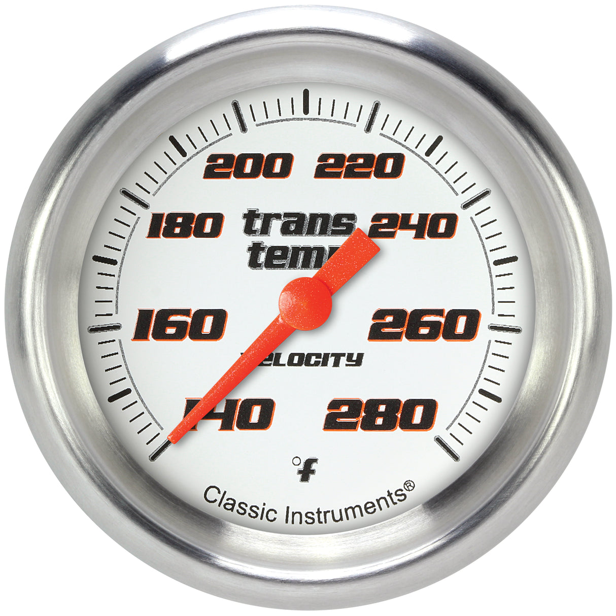 Classic Instruments Velocity White 2-5/8" Transmission Temperature Gauge - VS327WAPF