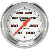 Classic Instruments Velocity White 2-5/8" Transmission Temperature Gauge - VS327WAPF