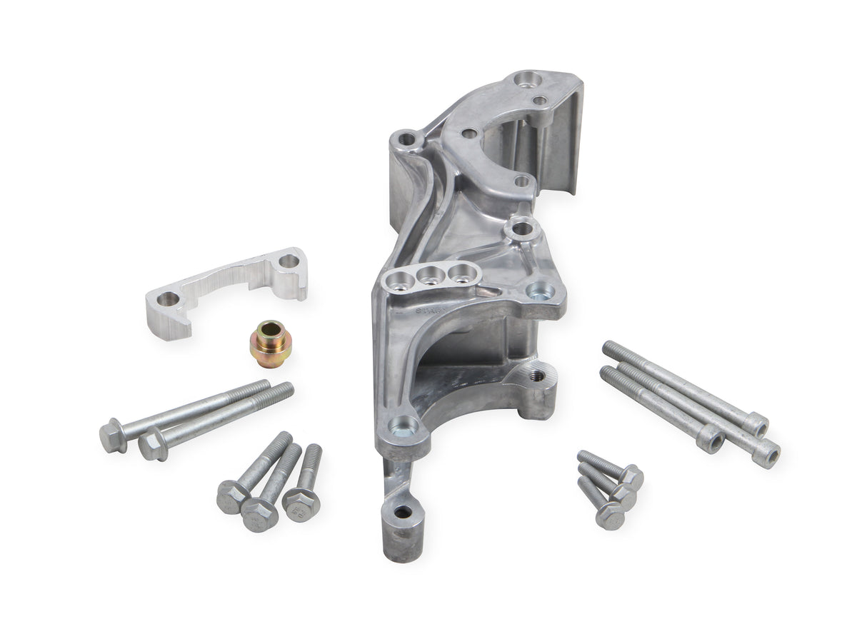 Holley 20-155 Low-Mount LS Accessory Drive Bracket - Driver's Side P/S & Alt Bracket