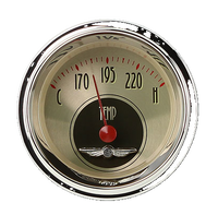 Classic Instruments All American Nickel 2-1/8" Water Temperature Gauge - AN26SHC