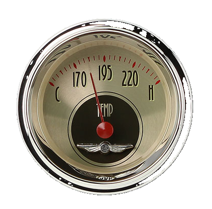 Classic Instruments All American Nickel 2 1/8" Water Temp - AN26SHC