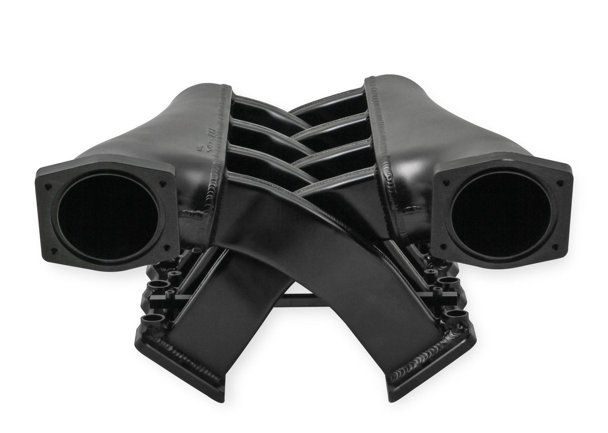 Holley 822202 Sniper EFI Fabricated Intake Manifold Dual Plenum 92mm LS3/L92, Rail Kit - Blk