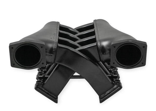 Holley 822202 Sniper EFI Fabricated Intake Manifold Dual Plenum 92mm LS3/L92, Rail Kit - Blk