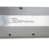 Holley 890002 Sniper Valve Cover - Fabricated Aluminum - BBC - Natural Anodized