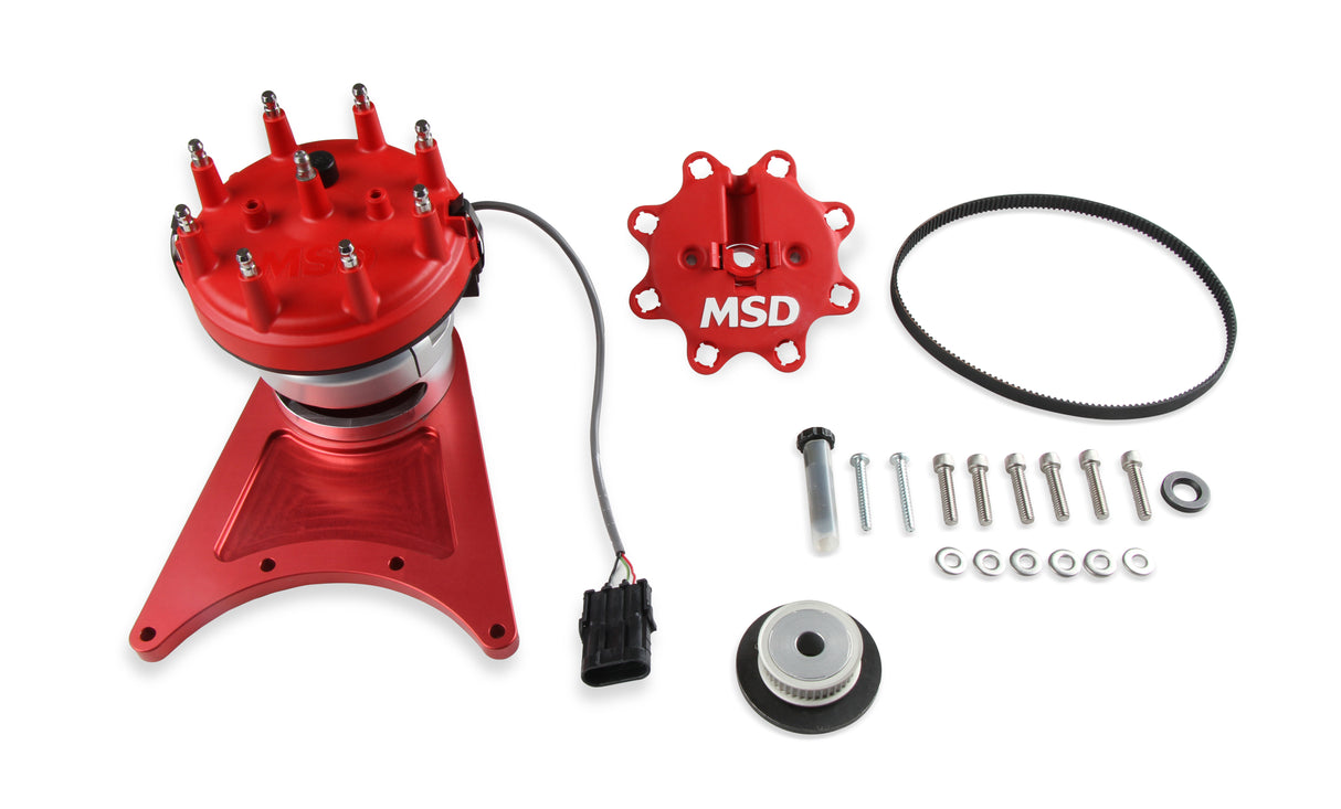 MSD Front Drive Distributor with Adjustable Cam Sync - 85101