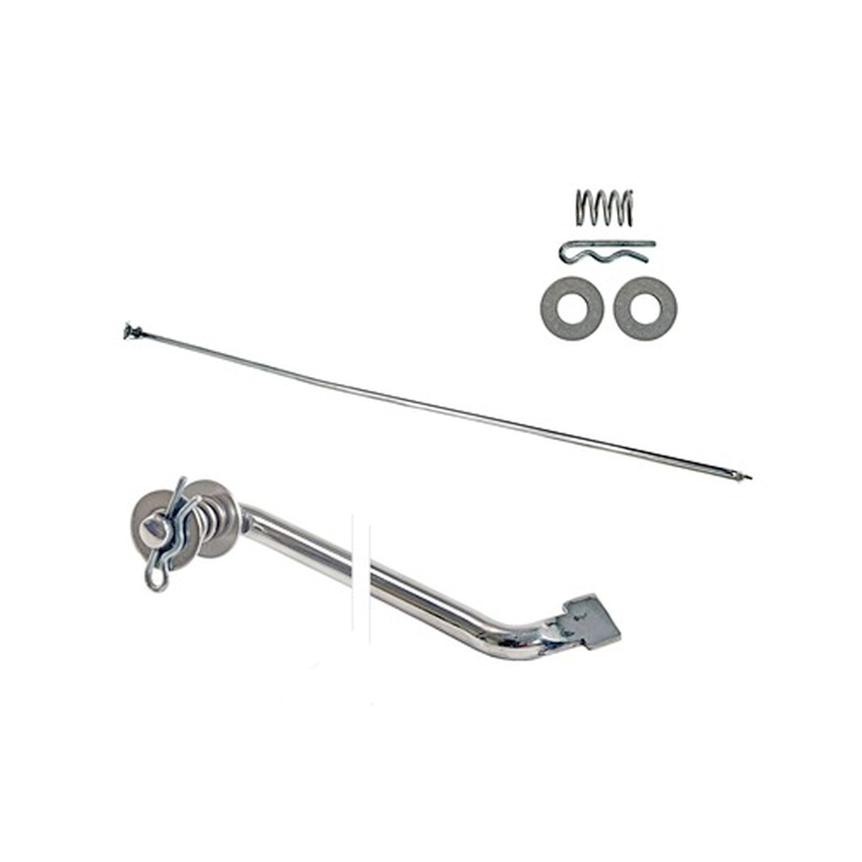 Scott Drake 66-77 Bronco Hood Prop Rod (Stainless) - C6TZ-16826-S