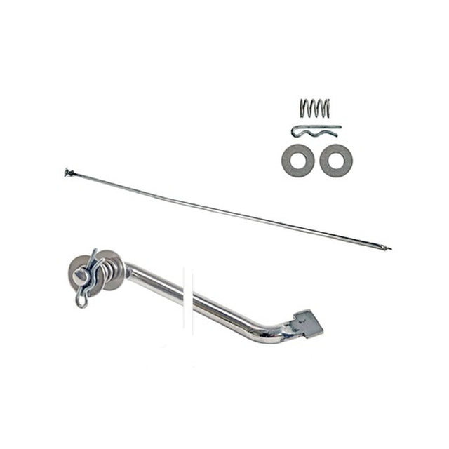 Scott Drake 66-77 Bronco Hood Prop Rod (Stainless) - C6TZ-16826-S