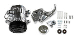 Holley 20-142P LS High-Mount A/C Accessory Drive Kit - Includes SD7 A/C Compressor, Tensioner, & Pulleys- Polished Finish