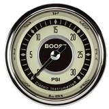Classic Instruments Nostalgia 2-1/8" Boost Electric Gauge (30 PSI) - NT142SLF