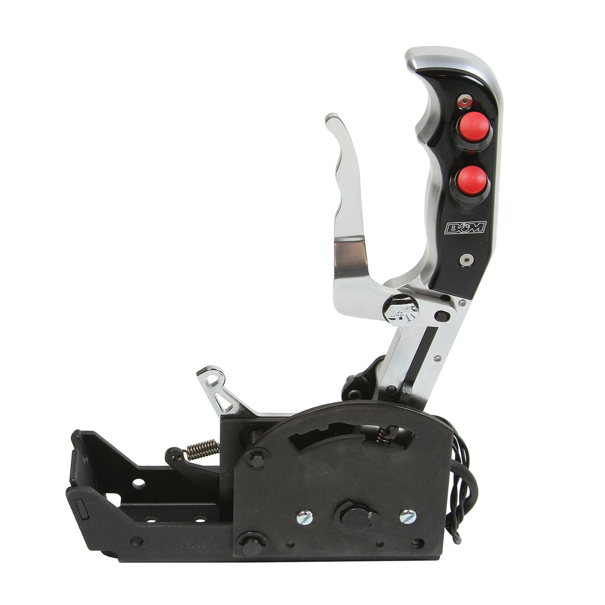 B&M Automatic Gated Shifter - Magnum Grip Stealth Pro Stick - Two Tone - Dual Button - 81104