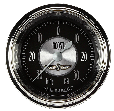 Classic Instruments All American Tradition 2 1/8" Boost/Vac Gauge - AT141SHC