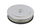 Mr Gasket Air Cleaner - 9 Inch Diameter x 2-3/4 Inch Tall - Chrome - 1487