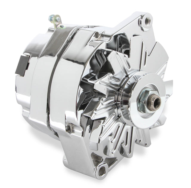 Mr Gasket Chrome Alternator Late GM-Delco 80 Amp - 5122