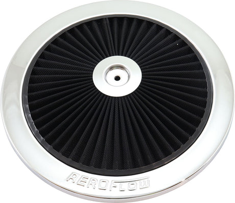 Aeroflow Chrome Full Flow Air Filter Top Plate - AF2851-1101 AF2851-1101