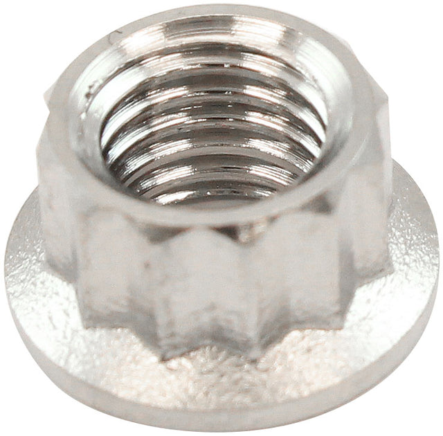Aeroflow 1/4" UNF Titanium 12 Point Nut - AF3510-0010 AF3510-0010