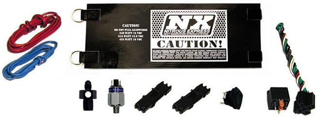 NX Nitrous Express 10-15 lb. Heavy Duty Fully Automatic Nitrous Bottle Heater -4AN, 14 amps (NX15940) NX15940