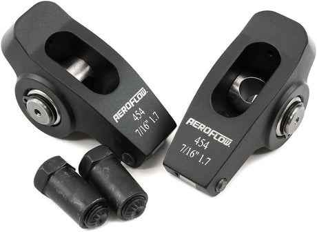 Aeroflow Big Block Chev Aluminium Roller Rocker Set 7/16" Stud Mount, 1.7 Ratio, Set of 2 (AF95-1115-2) AF95-1115-2