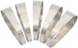 Aeroflow Stainless Steel 3" Oval Pie Cuts - Pack of 5 2-1/4" H x 3-1/2" W, 1/16" Wall (AF9489-3000) AF9489-3000