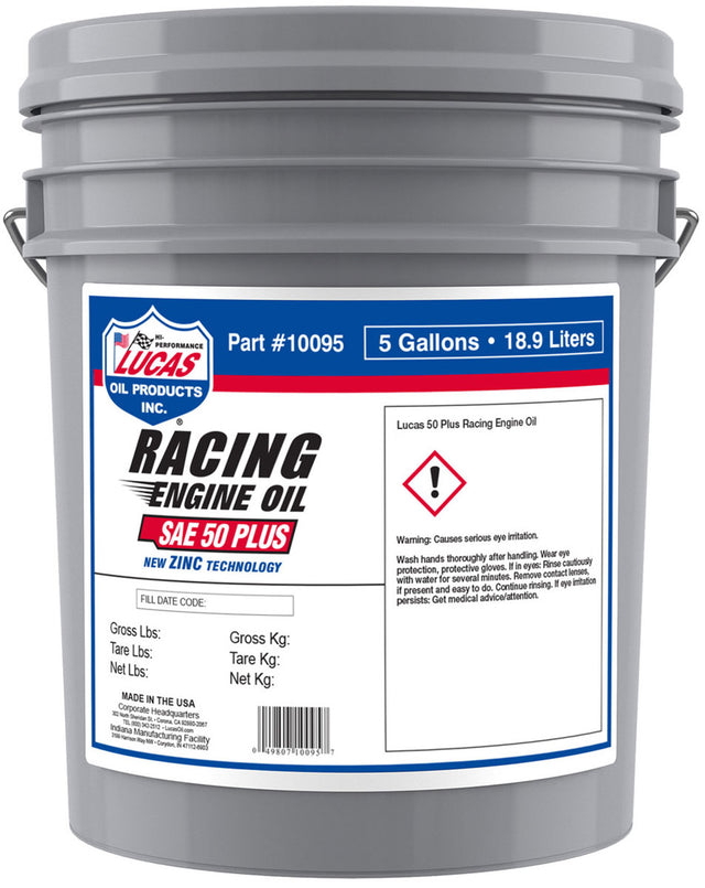 Lucas Racing Engine Oil, SAE 50 Plus - LUC10095 LUC10095