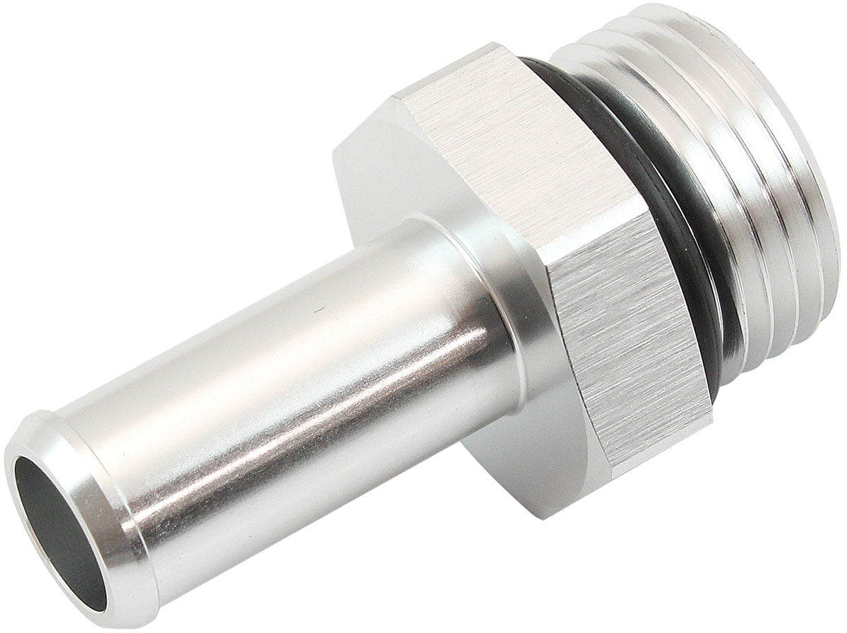 Aeroflow ORB to Barb Fitting - Silver -10 ORB to 5/16" (7.95mm) Barb - AF414-10-05S AF414-10-05S