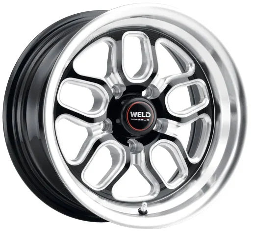 Weld Laguna 15" x 5" Wheel, Gloss Black Milled 5 x 114.3mm Bolt Circle, 3.75" Backspace (WES107BC067375) WES107BC067375