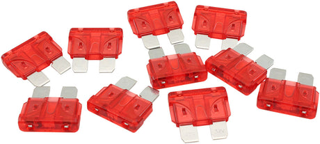 Aeroflow 10 AMP Standard Blade Fuses – 10 Pack - AF49-4007 AF49-4007