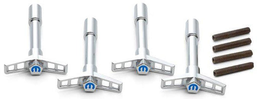 Proform Valve Cover Wing Nuts with Mopar "M" Emblem Chrome Suit Chrysler, 1/4" x 20 Thread (4Pack) (PR440-902) PR440-902