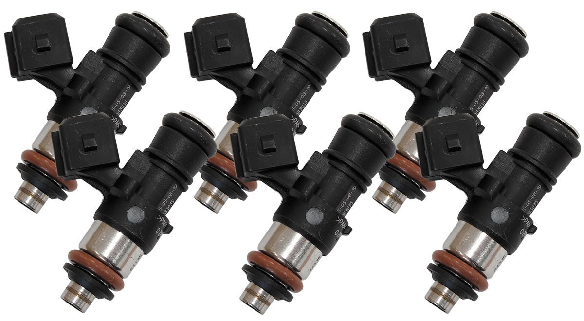 Aeroflow Bosch Motorsport 1462cc EV14 Short JETRONIC Flow Matched Set of 6 Fuel Injectors - AF49-1908-6 AF49-1908-6