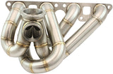 Aeroflow Boosted Nissan SR20 V-Band Low Mount Stainless Steel Turbo Manifold - AF8405-7005