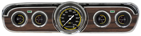 Classic Instruments AutoCross Yellow 1965-66 Mustang Package - MU65AXY00