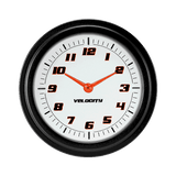 Classic Instruments Velocity White 2 5/8" Clock - VS92WBLF